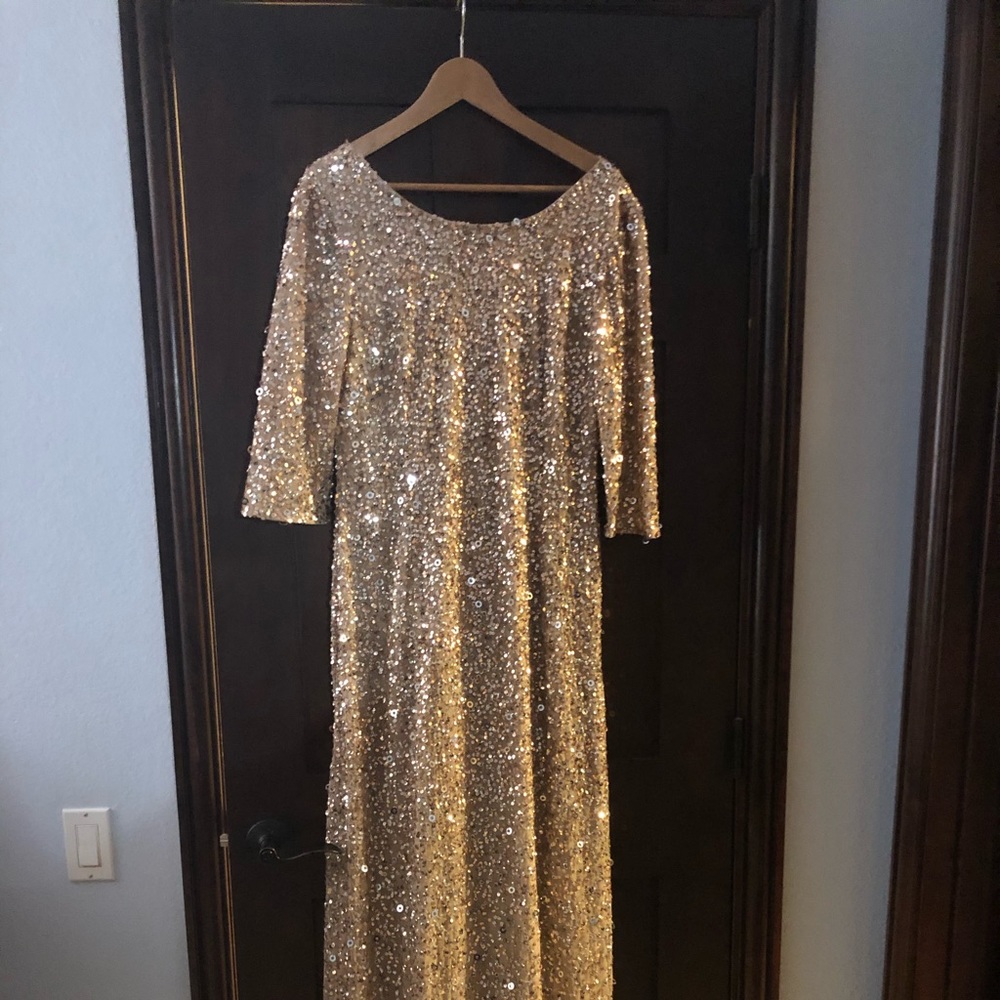 Adrianna Papell beaded gown